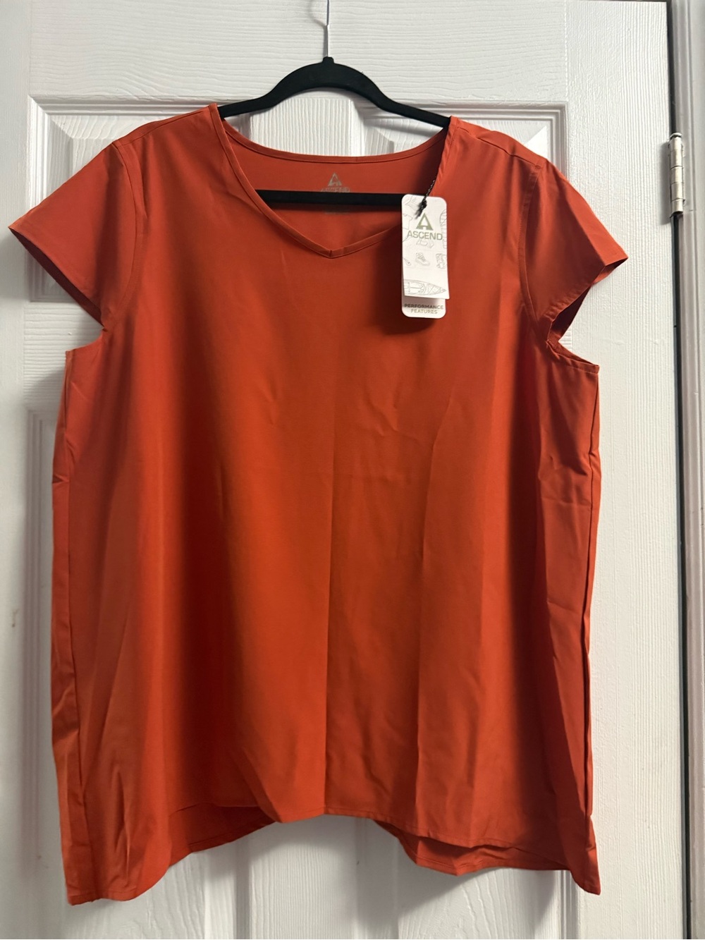 🆕 Ascend Performance Top UPF 50+ Cap Sleeve Size XL